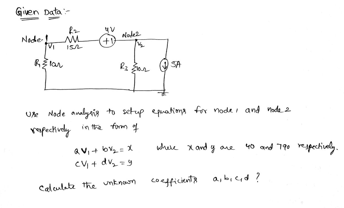 Electrical Engineering homework question answer, step 1, image 1